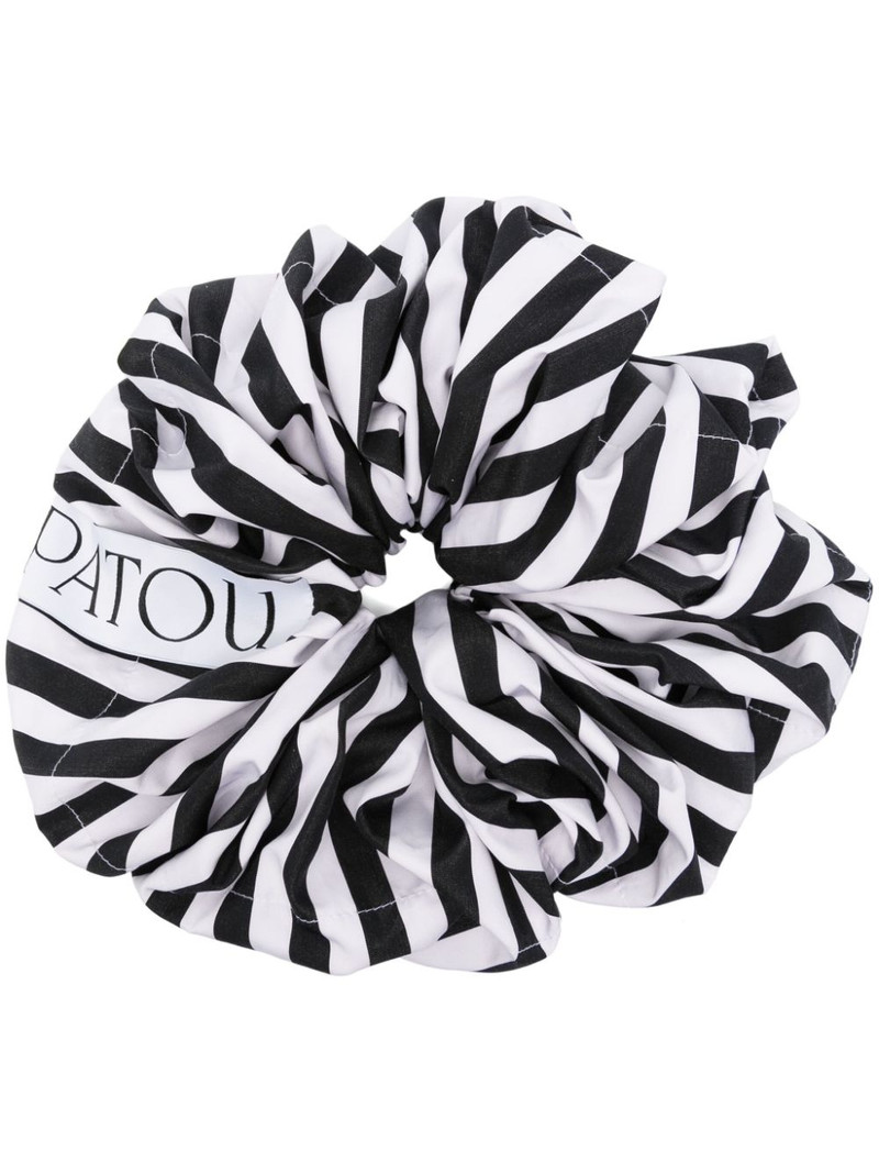 Large Patou striped cotton scrunchie 1