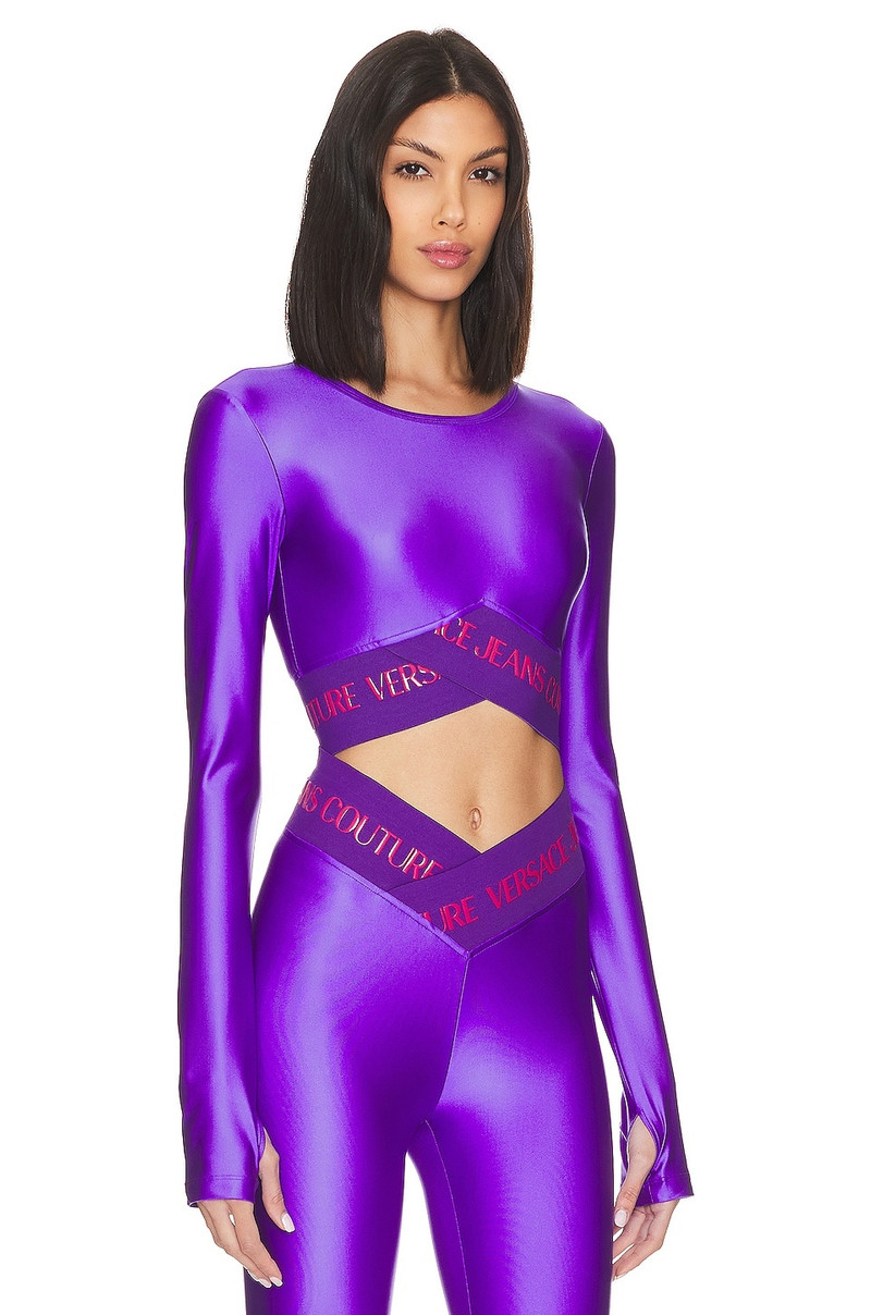 VERSACE JEANS COUTURE Doodle Logo Long Sleeve outlook