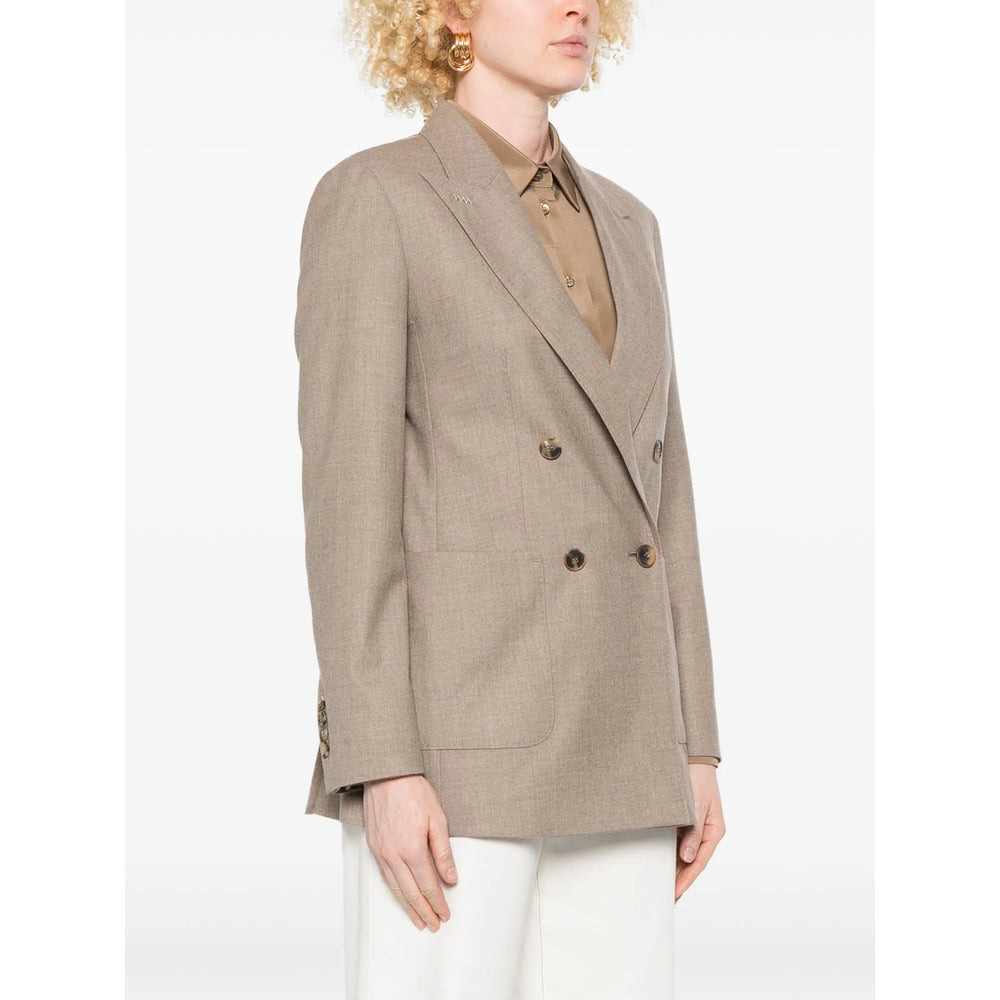 Max Mara Brown Jackets - Blazers Women - 5