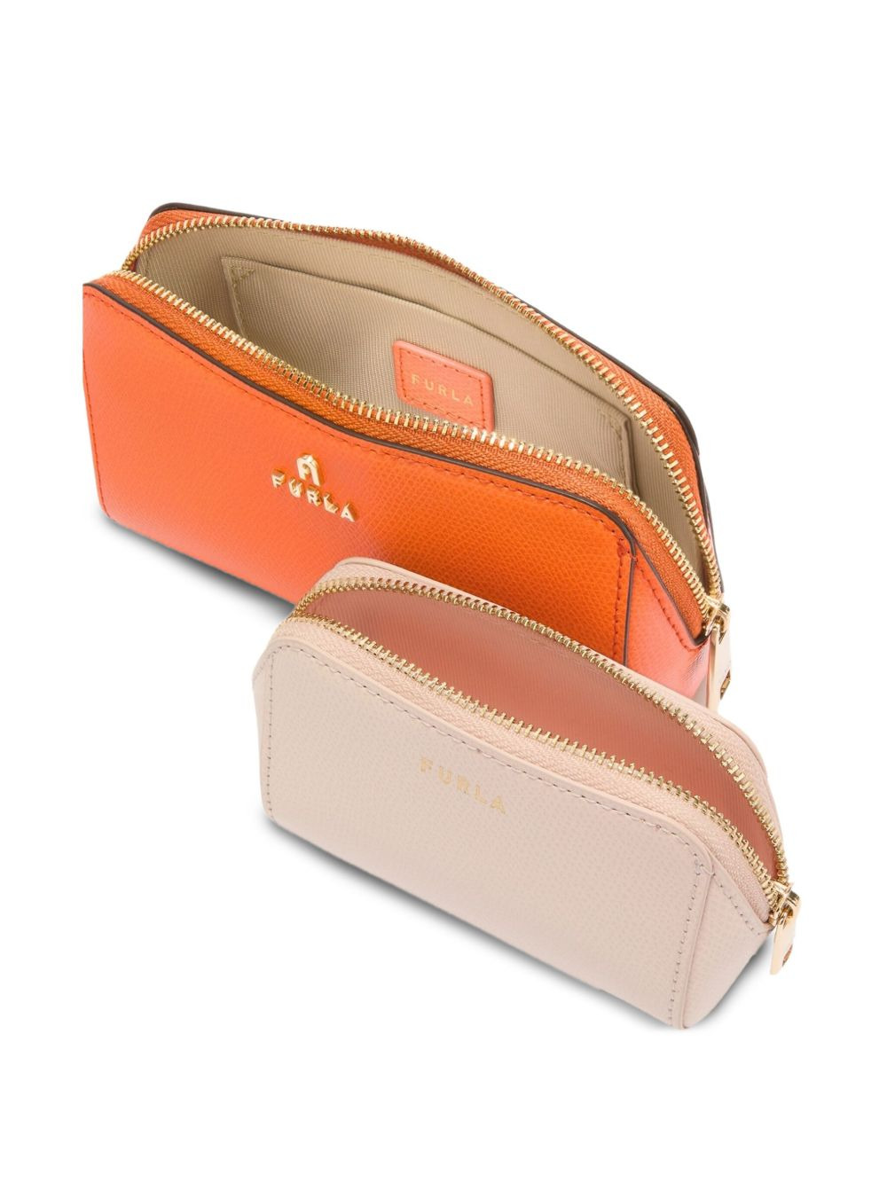 zip-top curved makeup bag (set of two) - 2