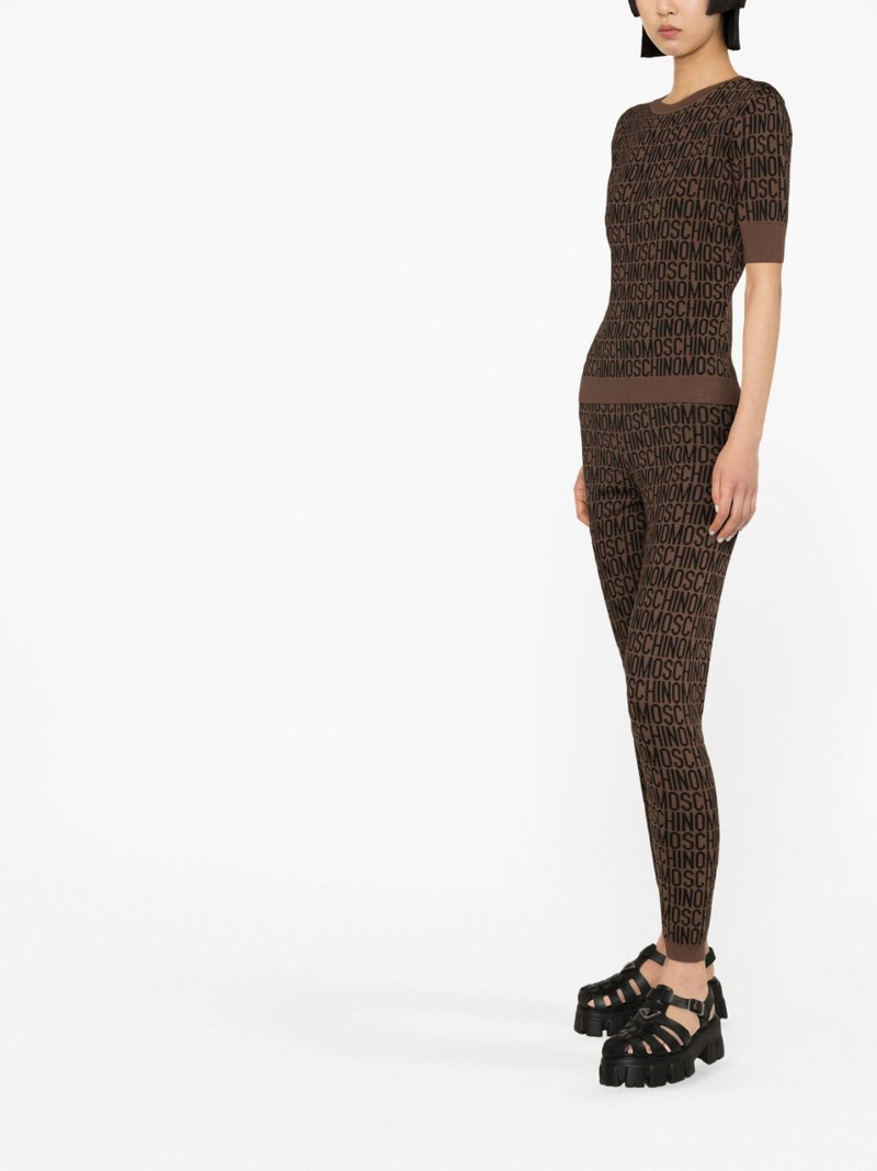 logo-jacquard leggings 4
