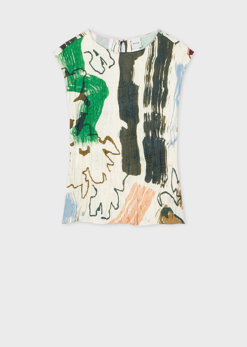Women's 'Painters' Pleated Top 1