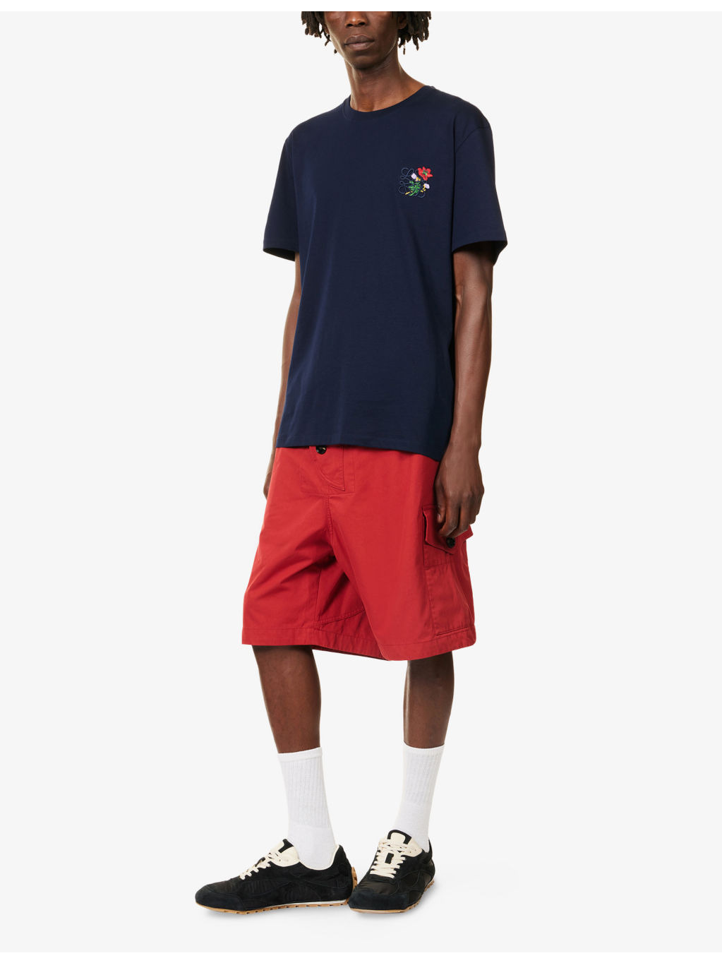 Embroidered Relaxed-Fit Cotton-Jersey T-Shirt - 2