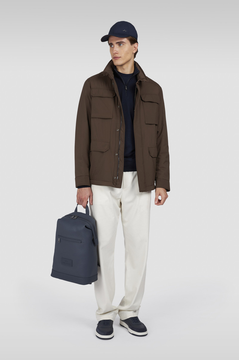 Paul & Shark ULTRAFINE MERINO WOOL HALF-ZIP SWEATER WITH SHARK EMBROIDERY outlook