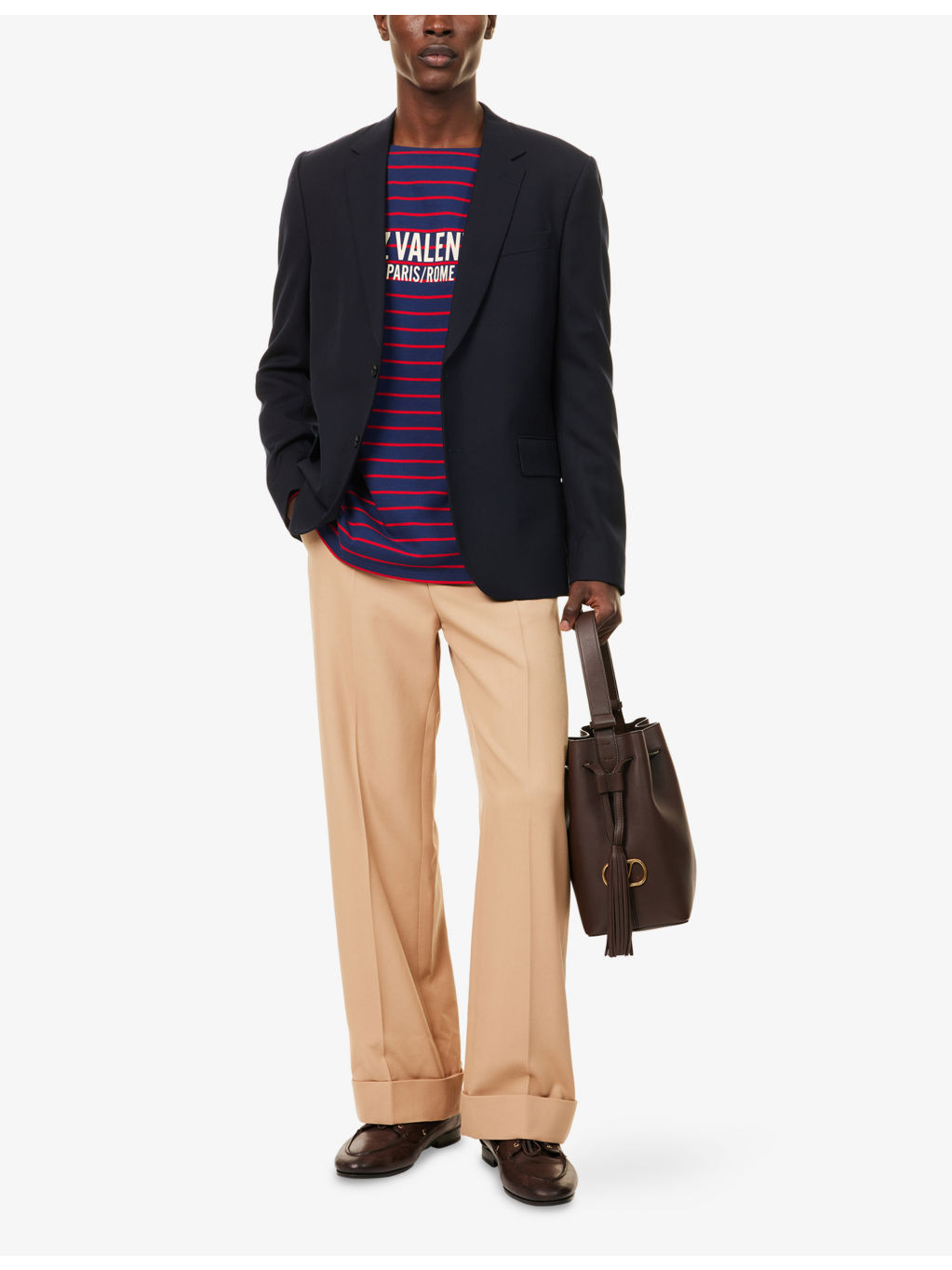 Relaxed-Fit Straight-Leg Wool Trousers - 2