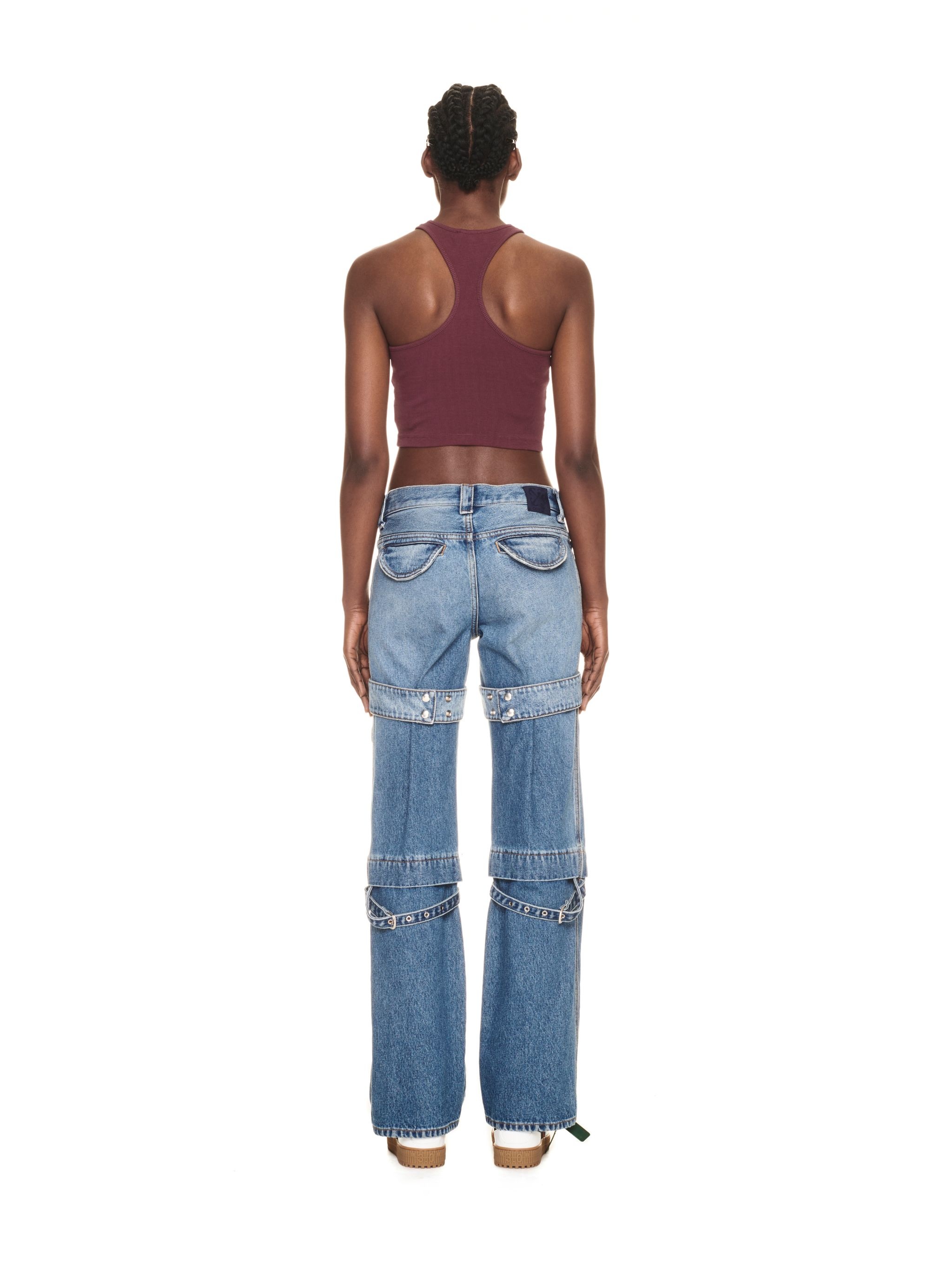 Thick Big Logo Rowing Top Burgundy Burg - 4