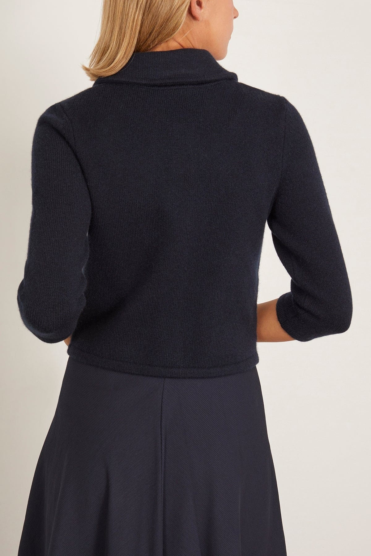 Modern Statement Jacket in Dark Navy - 4