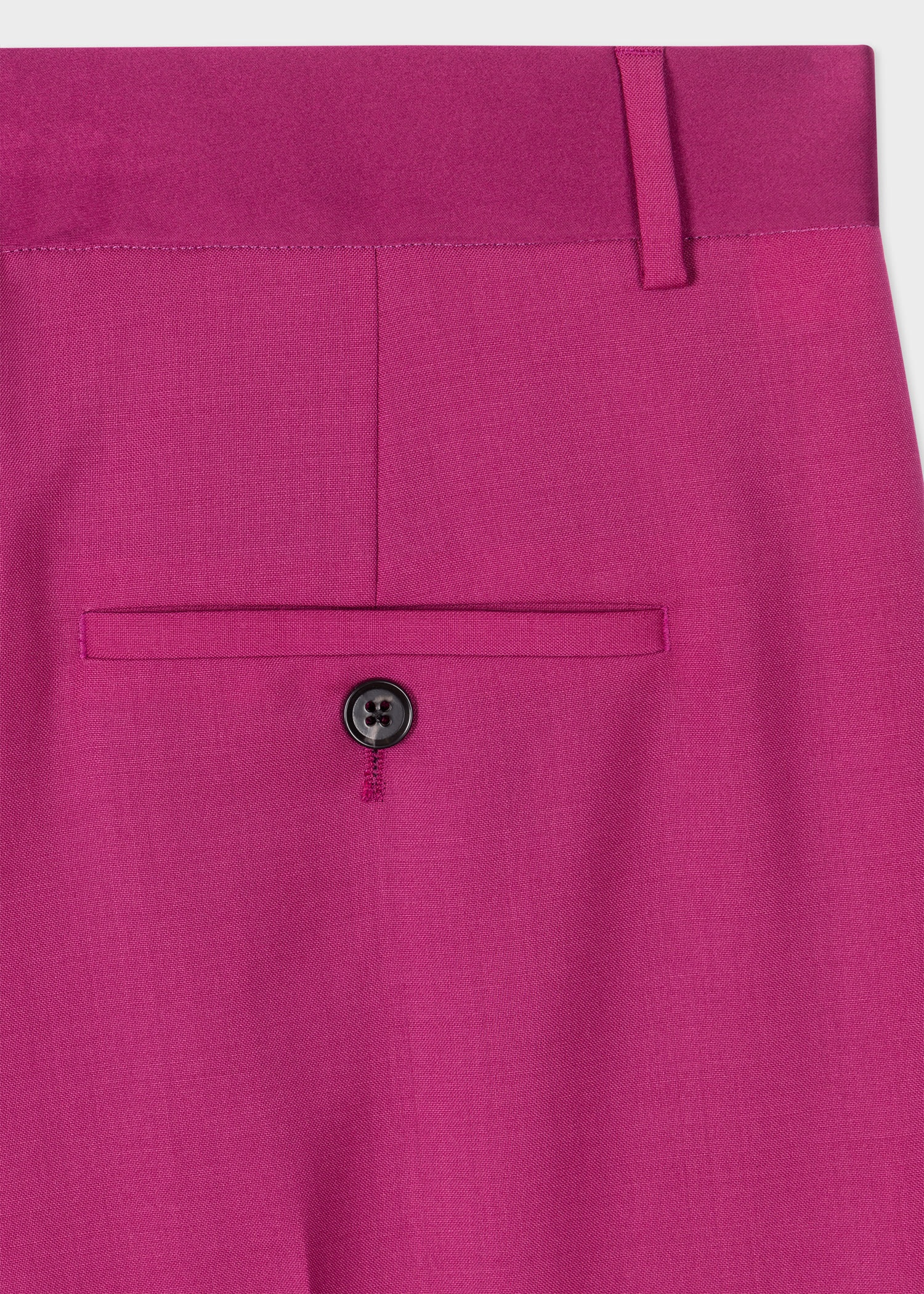 Magenta Wool-Mohair Bootcut Trousers - 2