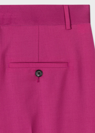 Paul Smith Magenta Wool-Mohair Bootcut Trousers outlook