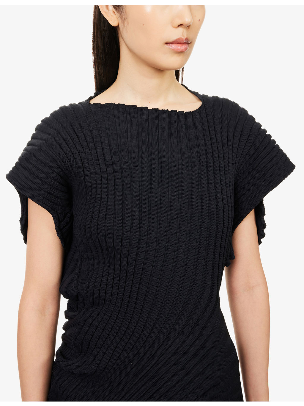 Knit As It Is Short-Sleeves Knitted Top - 5