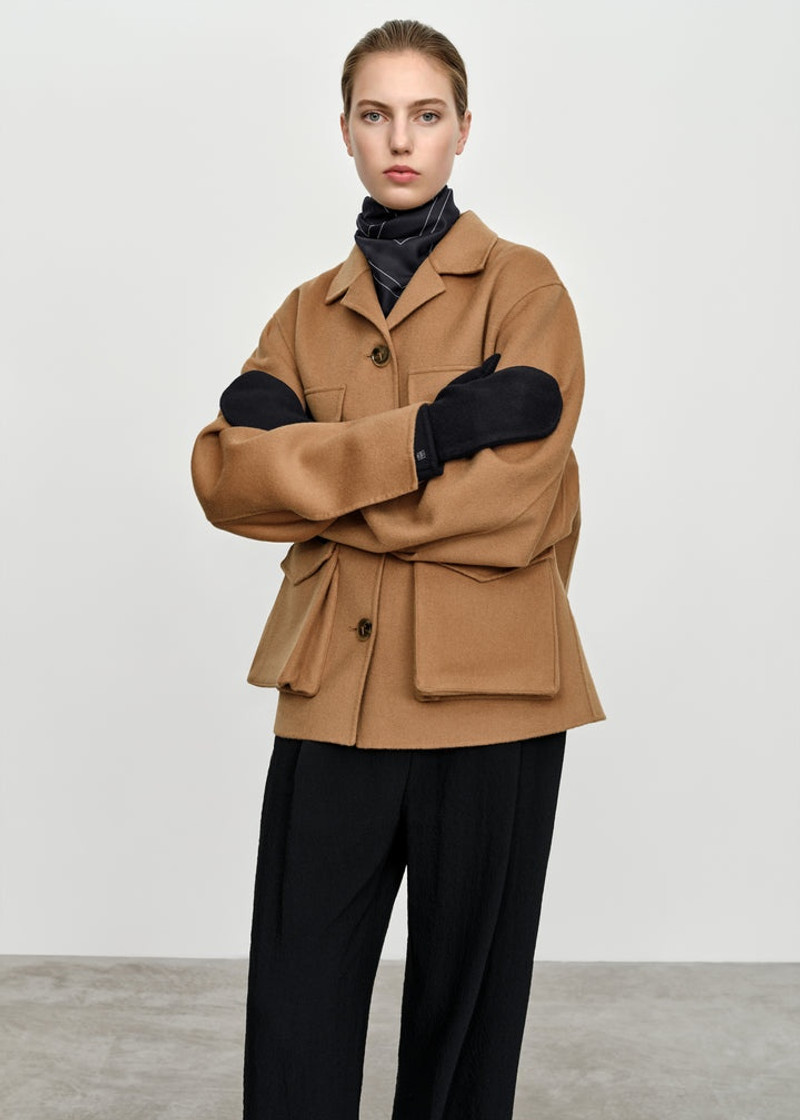 TOTEME Doublé mittens black outlook