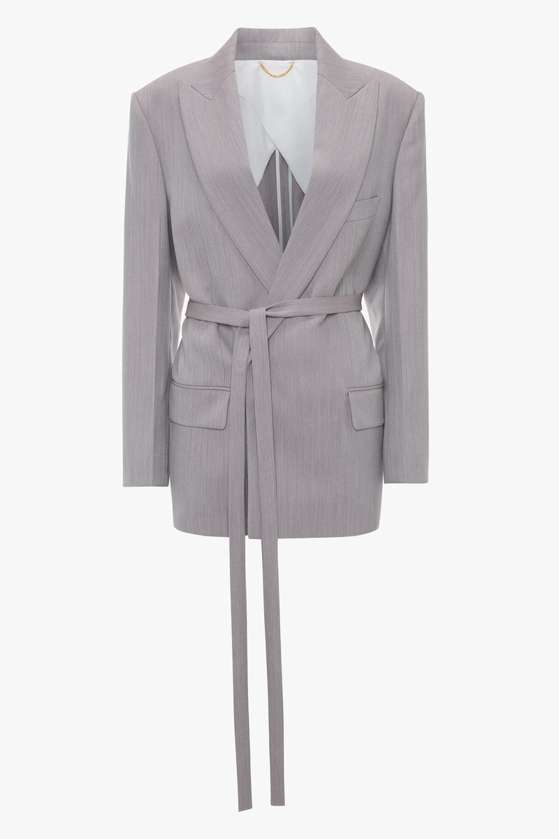 Tailored belted 자켓 에 석영 1