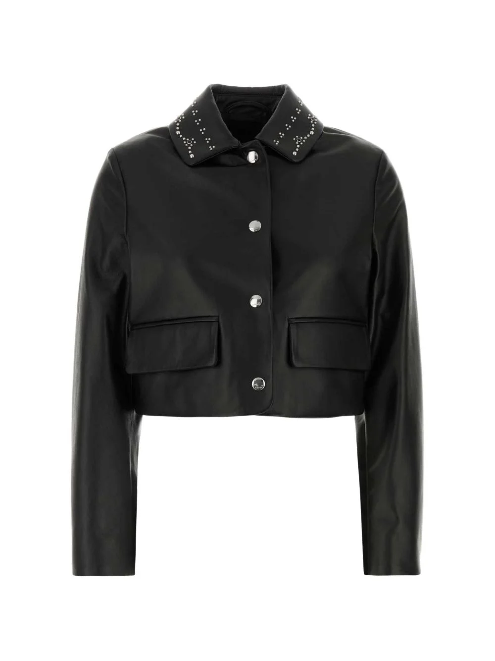 studded leather jacket - 1