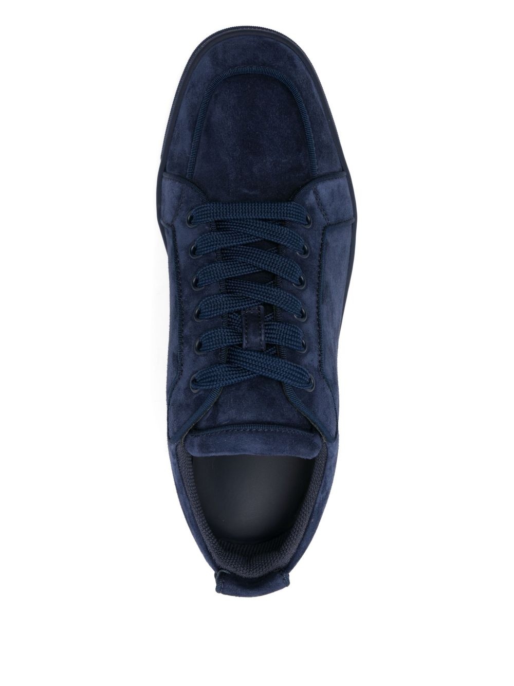 suede lace-up trainers - 4