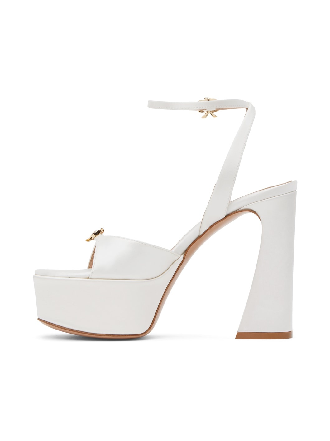 White Maddy Heeled Sandals - 3