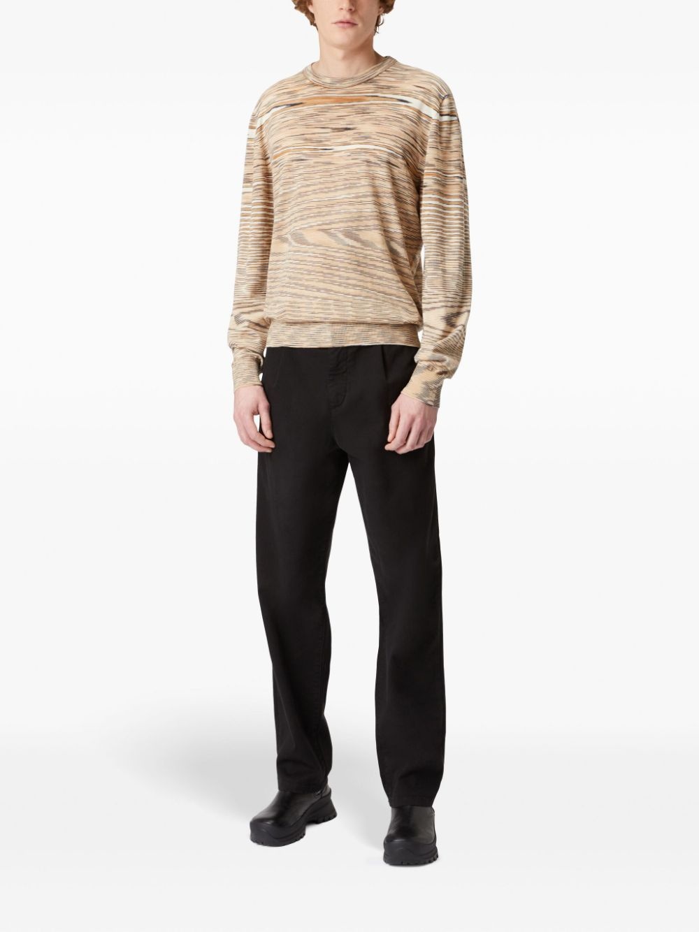 slub crew-neck jumper - 2