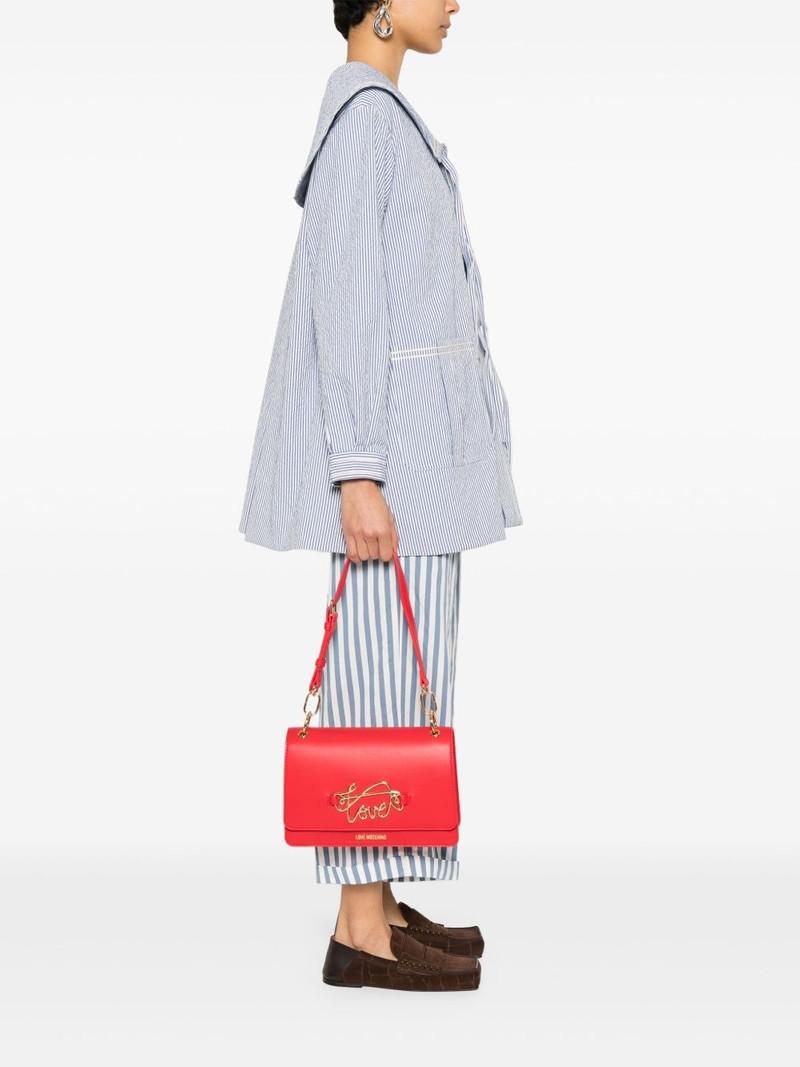 Moschino appliqué-detail shoulder bag outlook