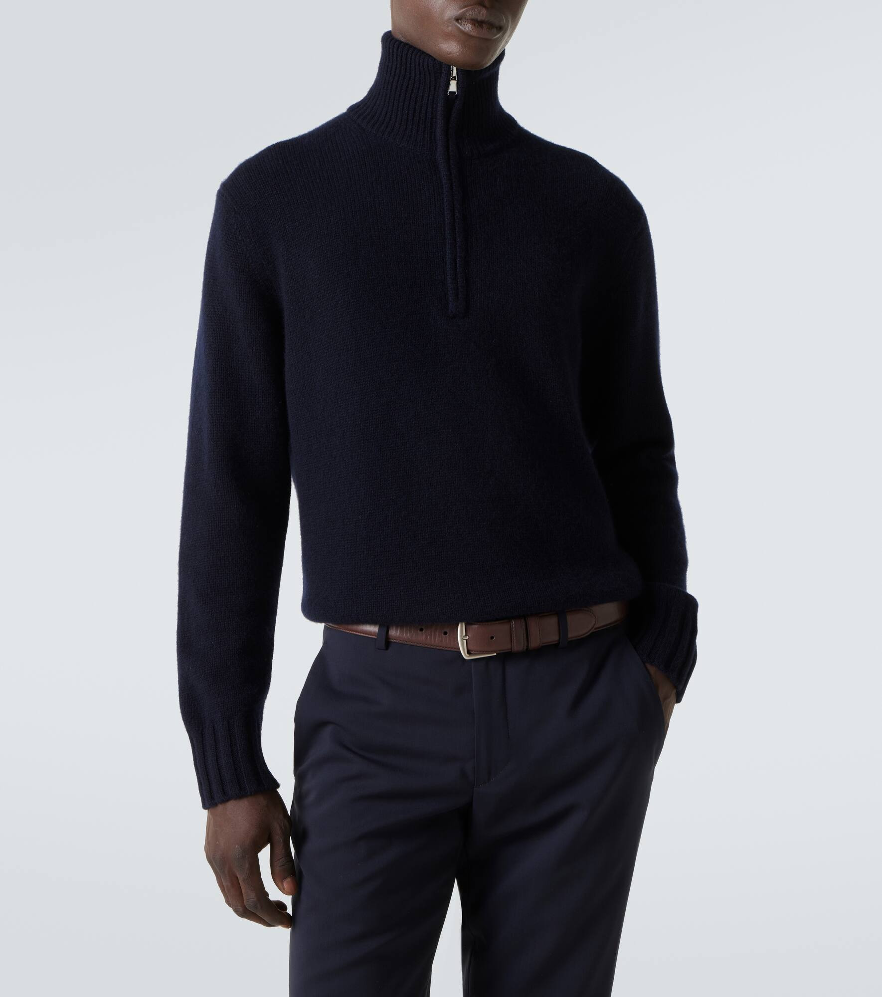 Cashmere half-zip sweater - 5