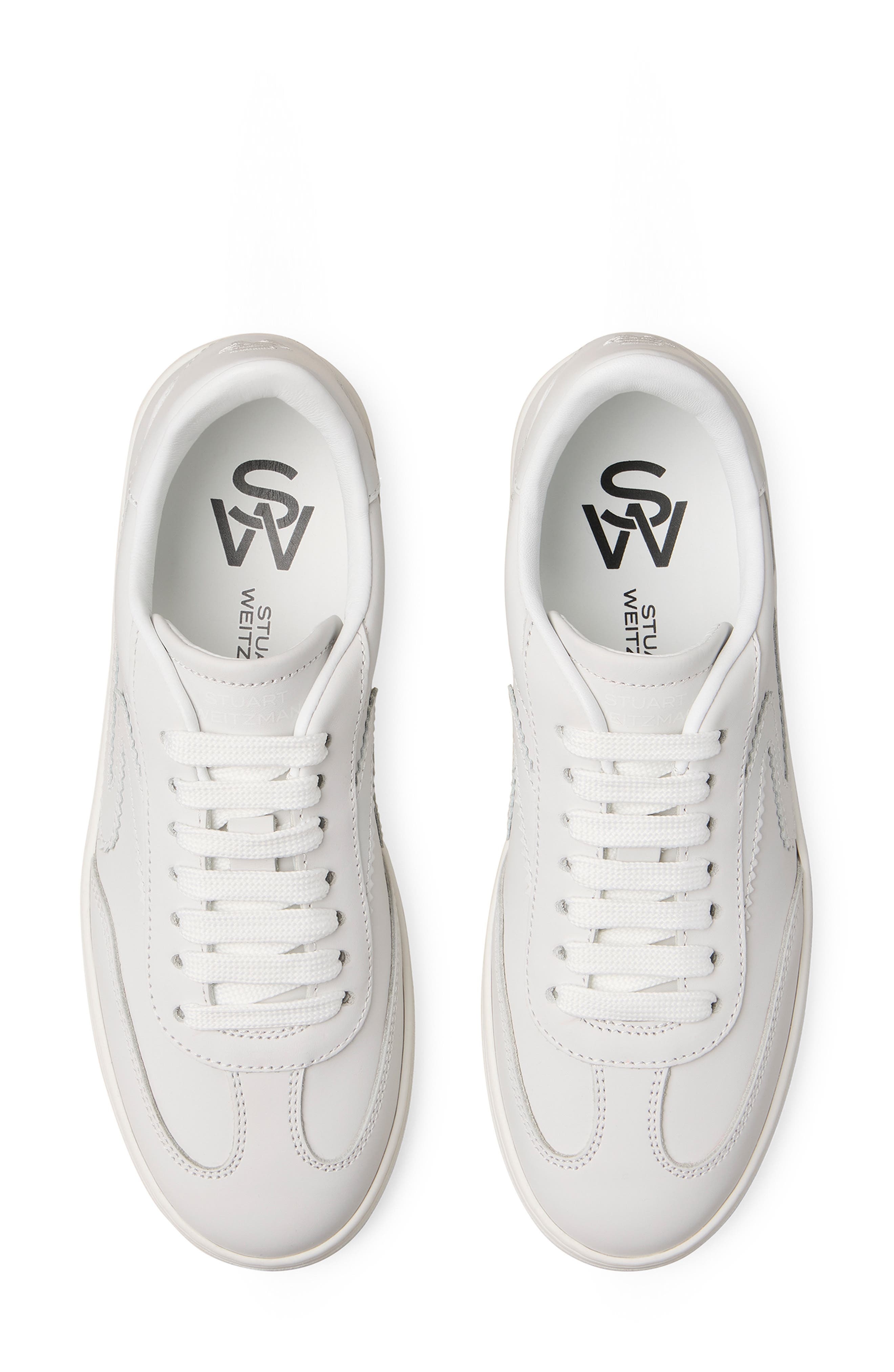 Stuart Weitzman Runaround Sneaker in White. at Nordstrom - 3