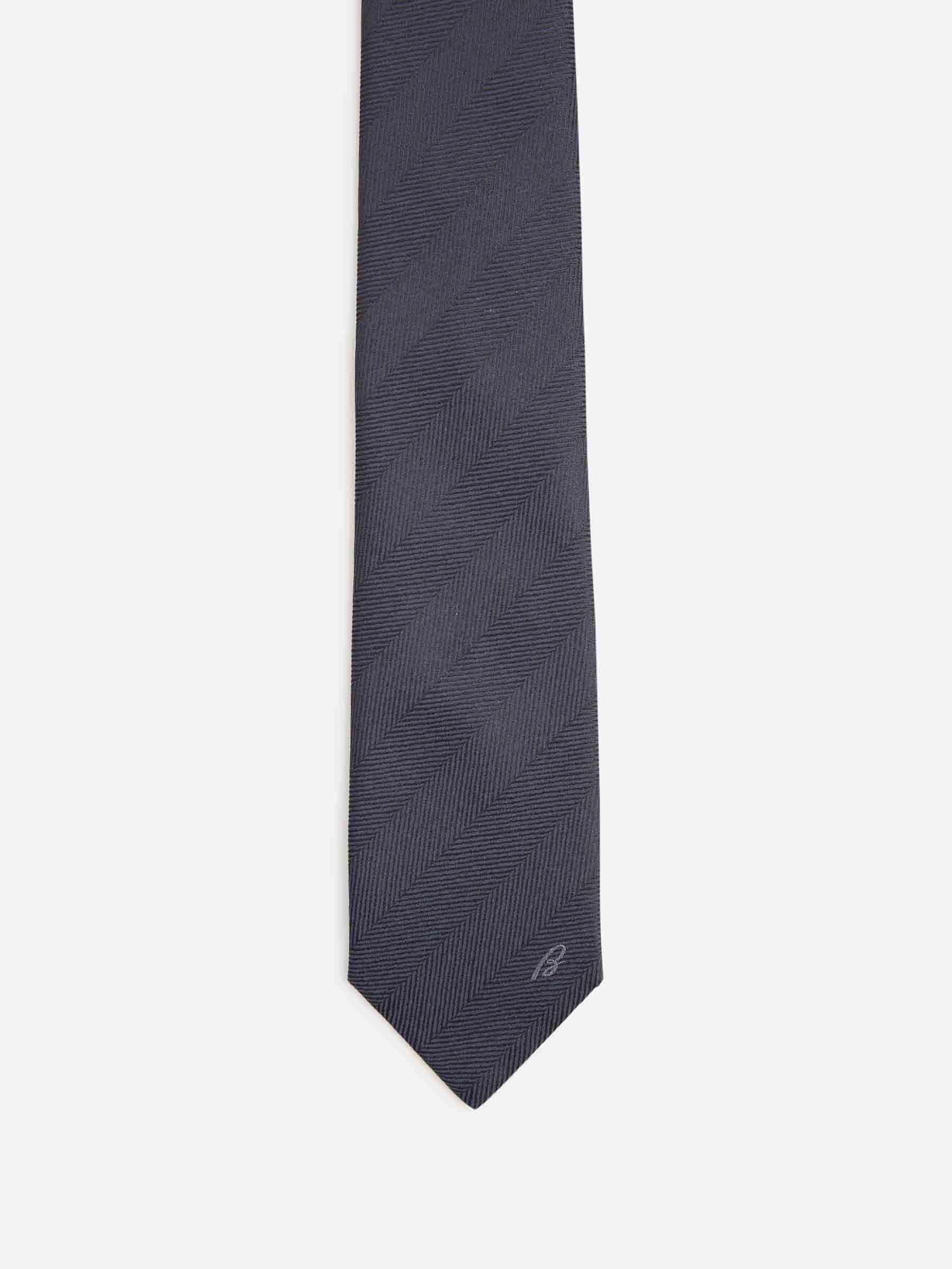 TEXTURED SILK TIE - 2