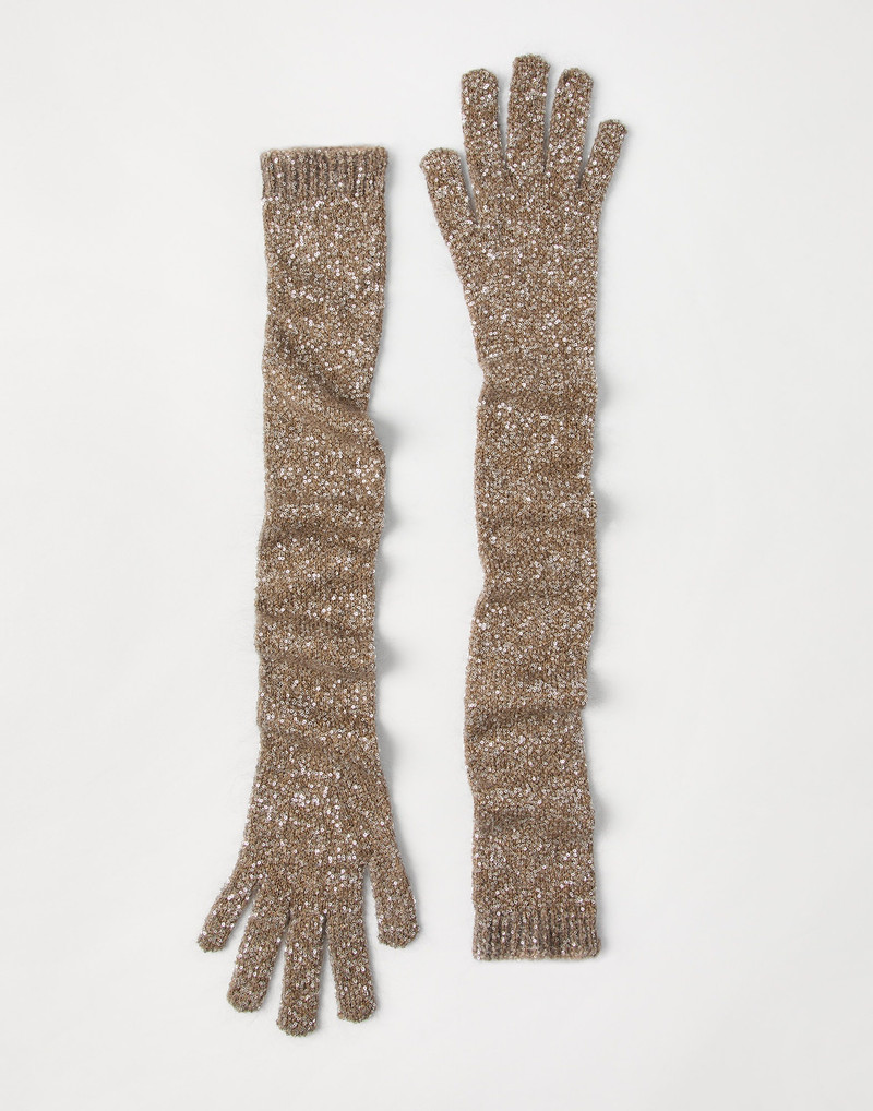 Dazzling knit gloves 1