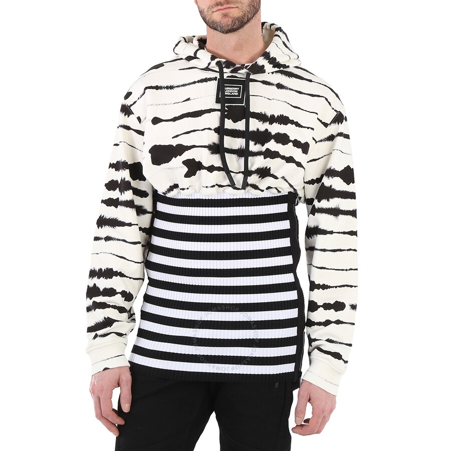 Burberry Watercolour Print Reconstructed Cotton Hoodie - 3