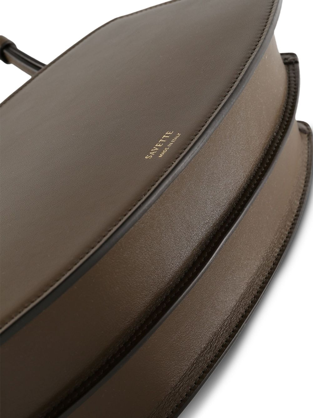 curved-flap calfskin shoulder bag - 3