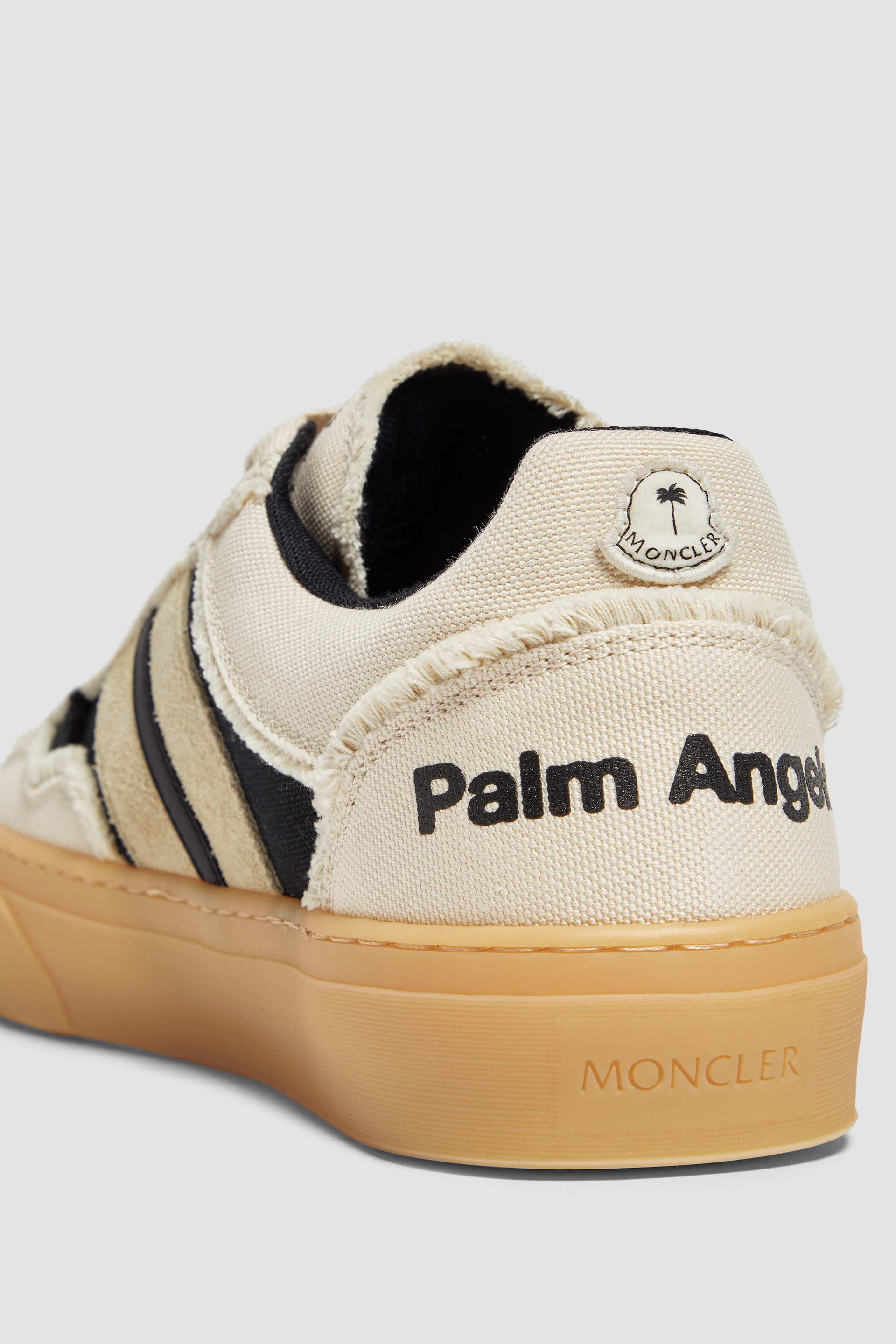スニーカー Moncler x Palm Angels Monaco2 Canvas & Suede Sneakers Moncler Moncler x Palm Angels Monaco2 Canvas & Suede