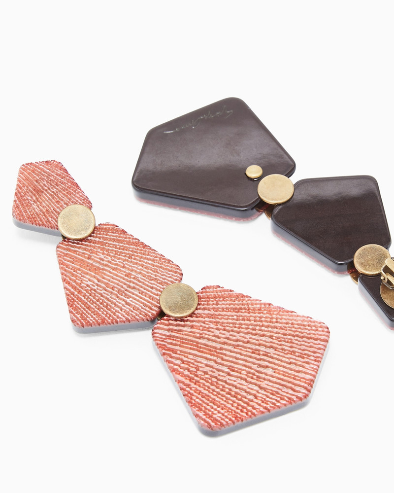 GIORGIO ARMANI RESIN AND METAL EARRINGS outlook