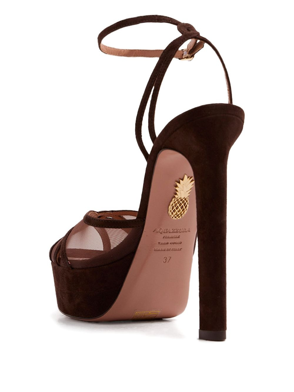 130mm Shear Plateau platform mesh-panel heeled sandals - 3