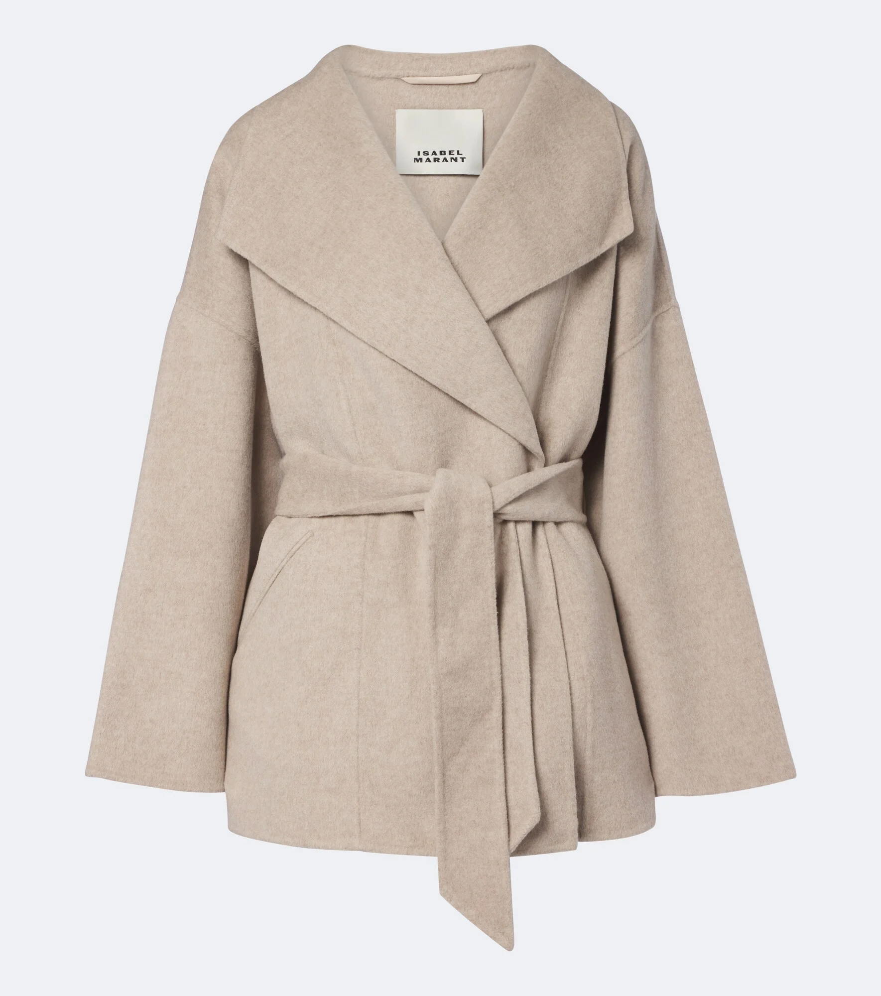 Ceaton wool and cashmere wrap coat - 1
