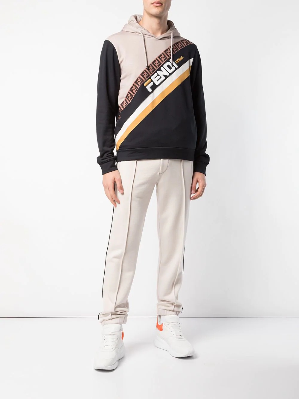 FF logo stripe track trousers - 2