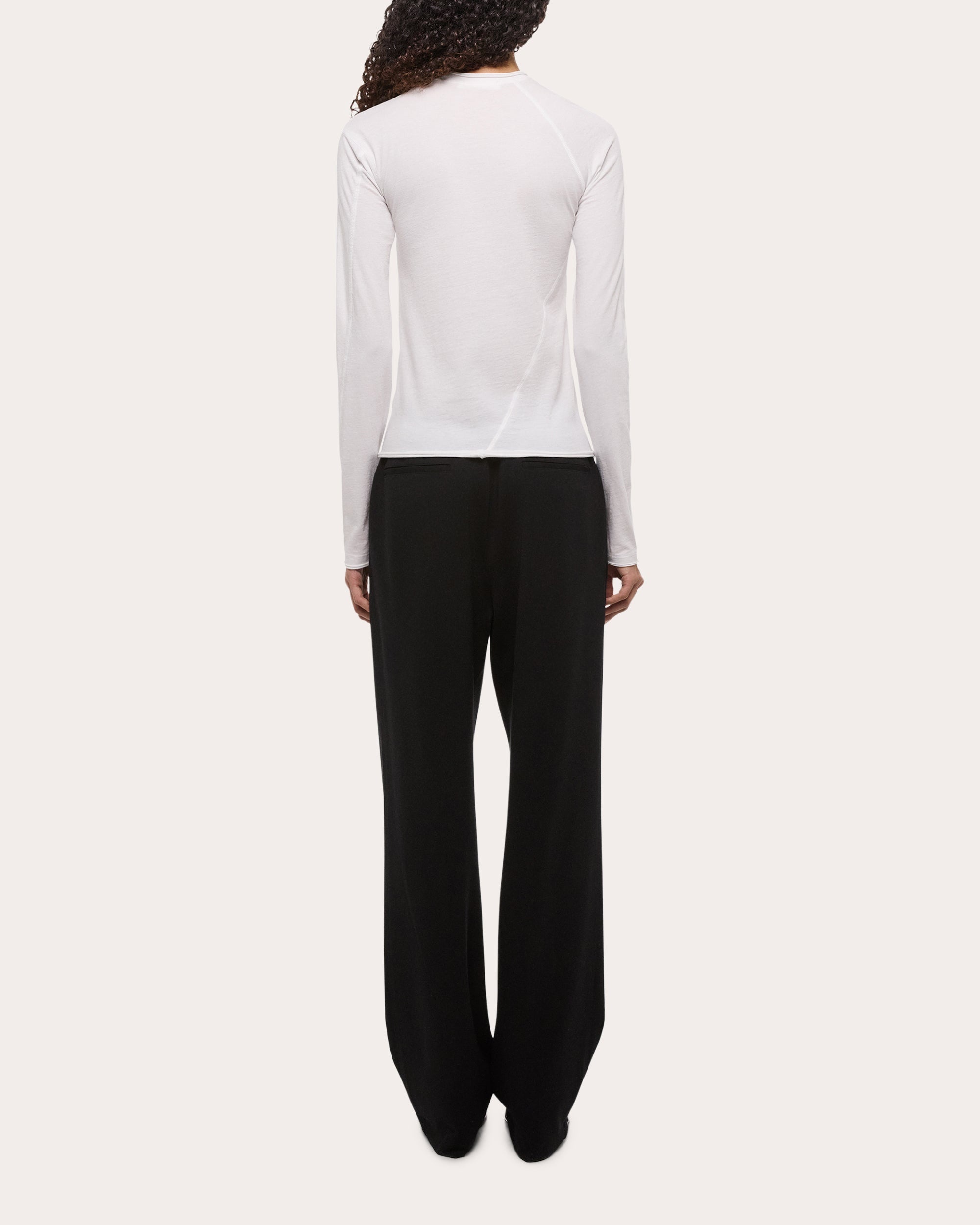 Jersey Twisted Crop Long-Sleeve Tee - 2