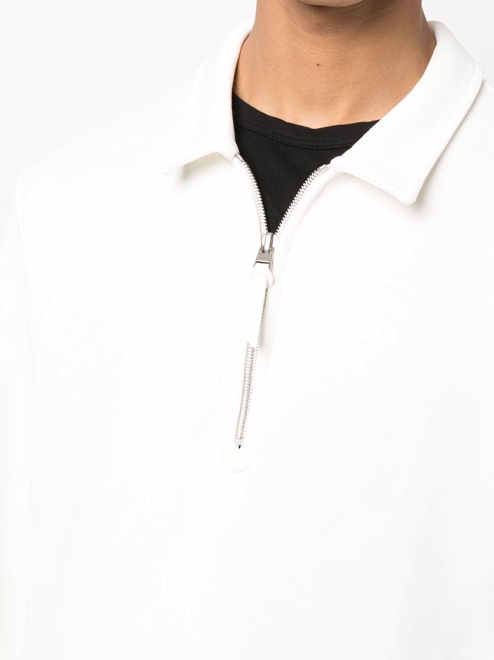 half-zip polo-collar sweatshirt - 5