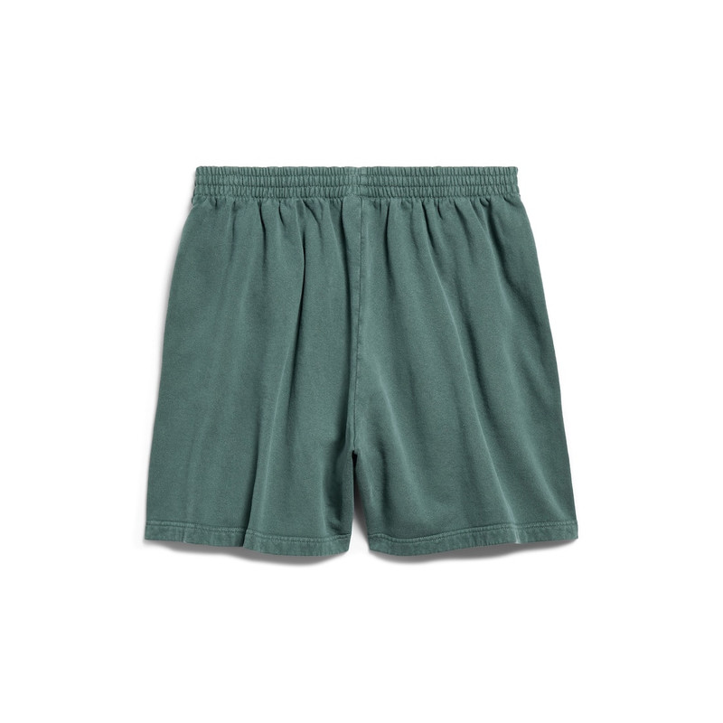 Men's Basketball Sweat Shorts in Dark Green/light Grey 6