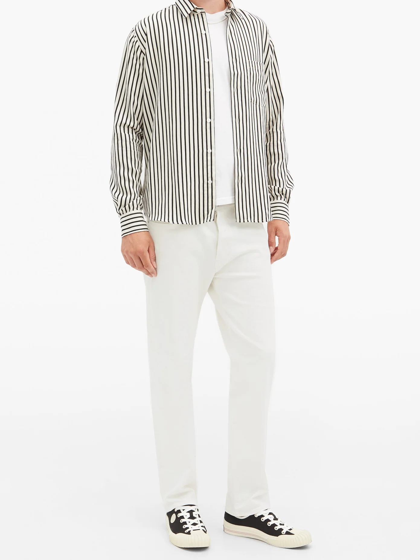 Striped twill shirt - 2