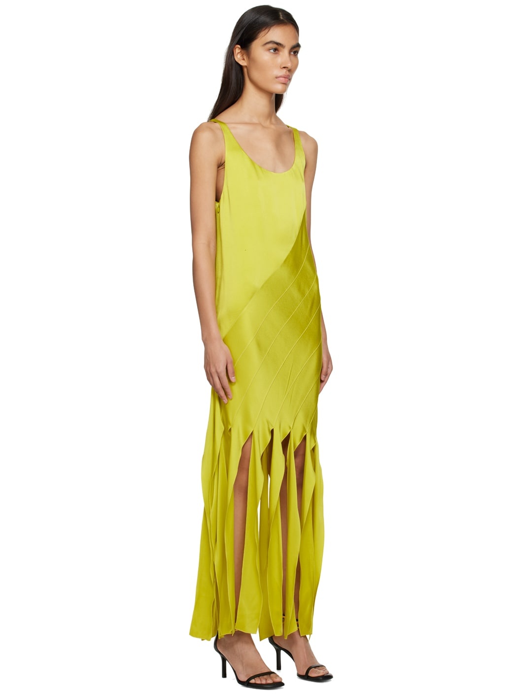 Yellow Fringed Maxi Dress - 2