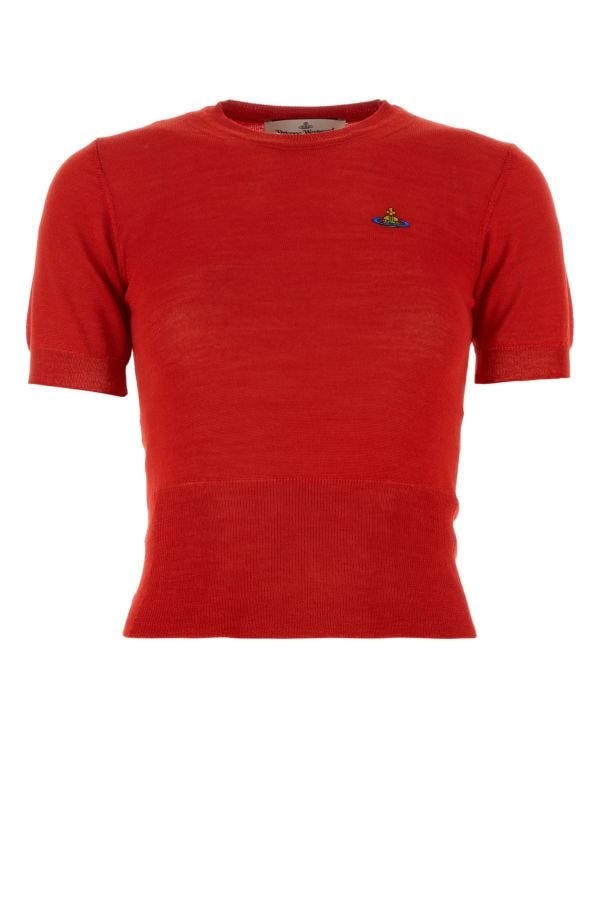 Vivienne Westwood Woman Red Wool Blend T-Shirt - 1