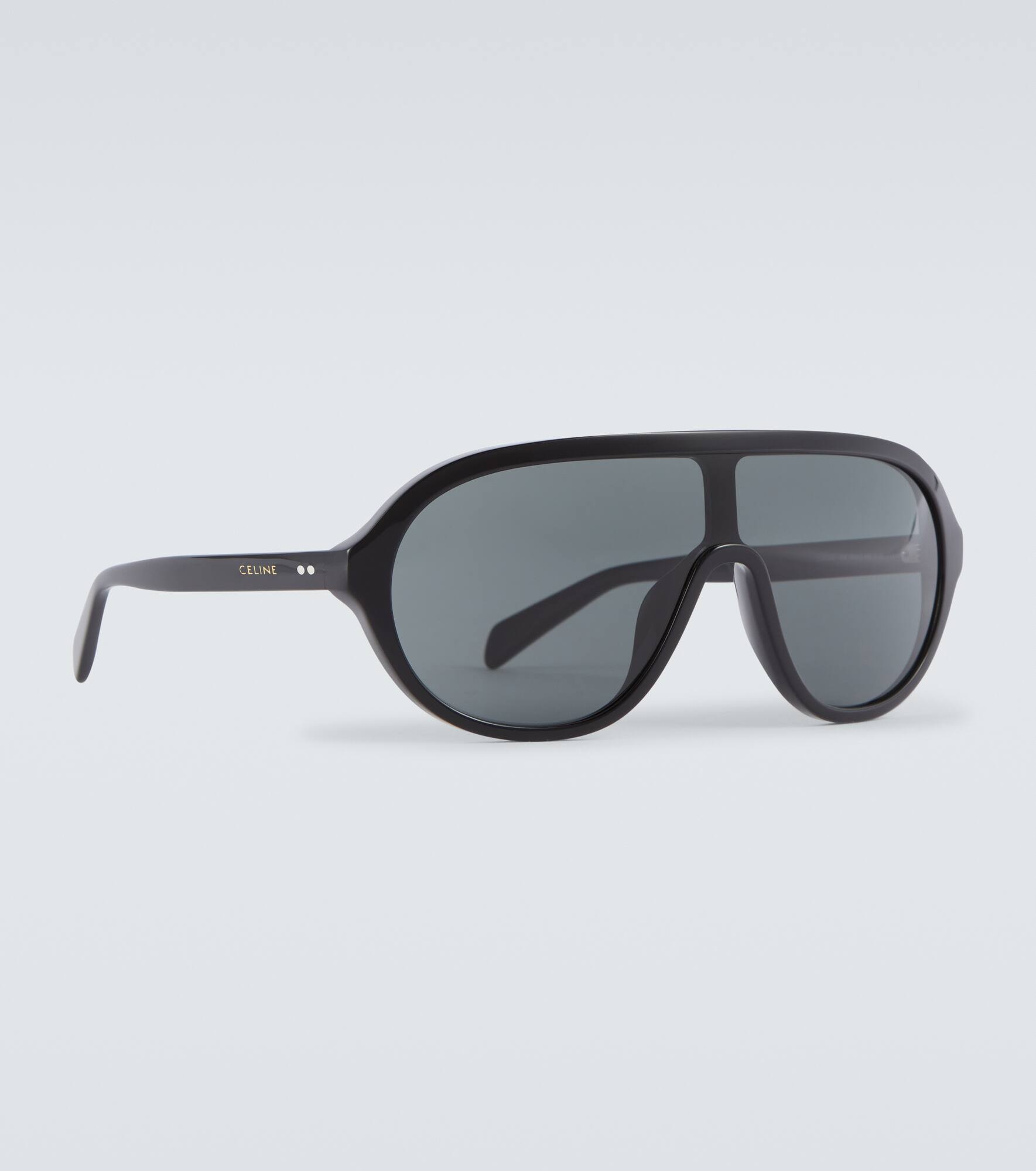 Mask-shaped acetate sunglasses - 4