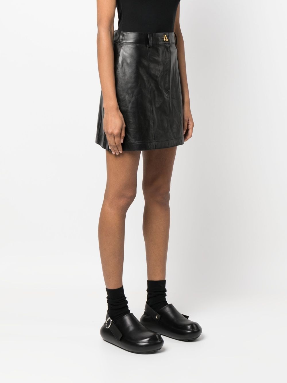 Rudens leather miniskirt - 3