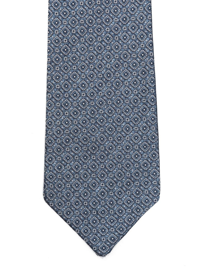 Canali floral-jacquard scarf outlook
