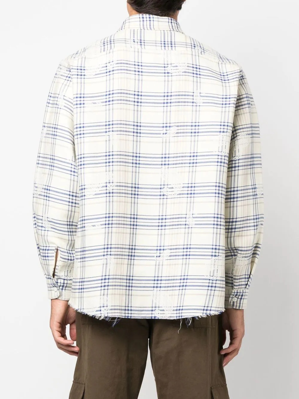 plaid-check long-sleeve shirt - 5