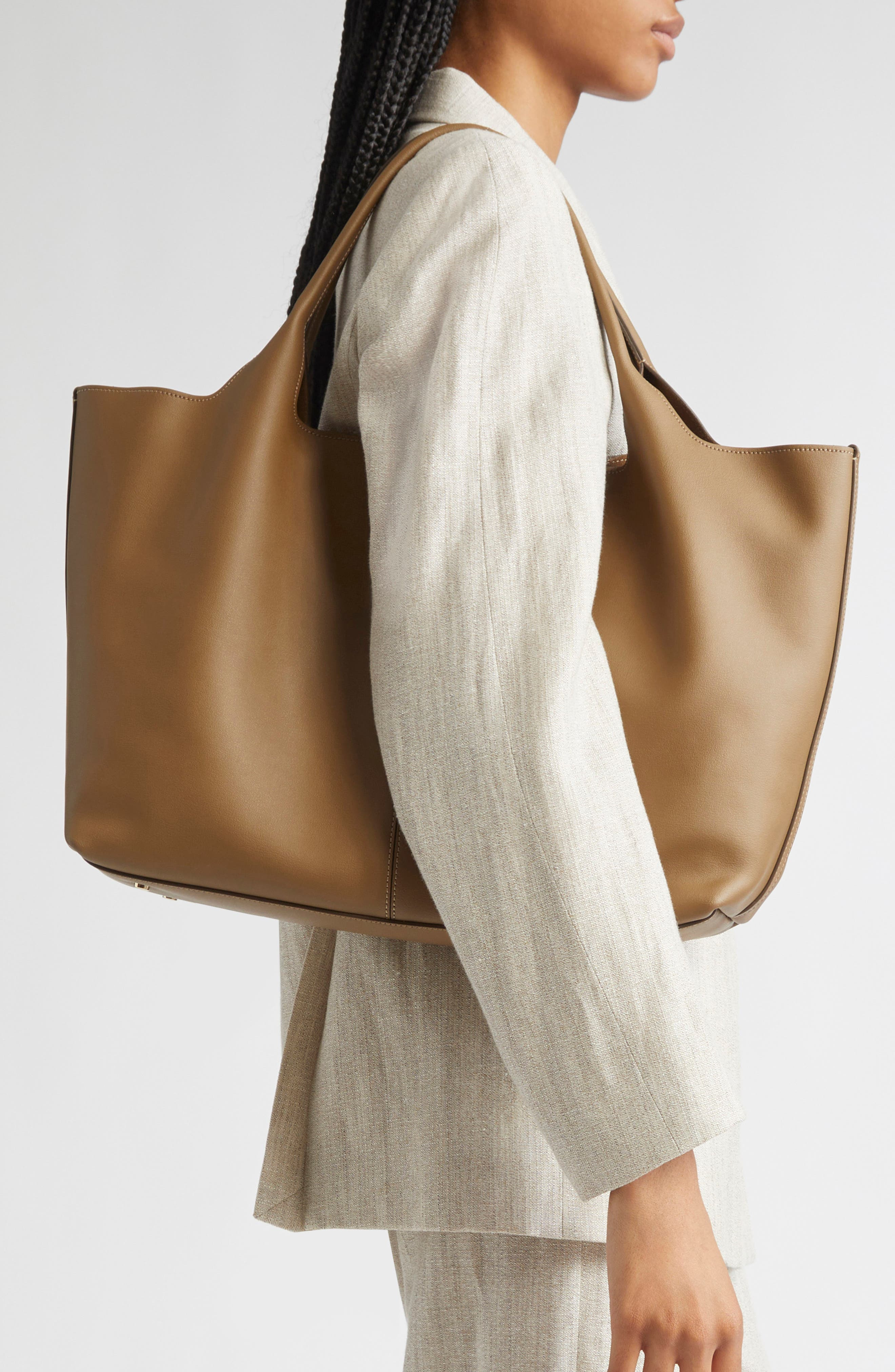 Tod's Medium Leather Shopping Bag in Lenticchia/Sepia at Nordstrom - 2