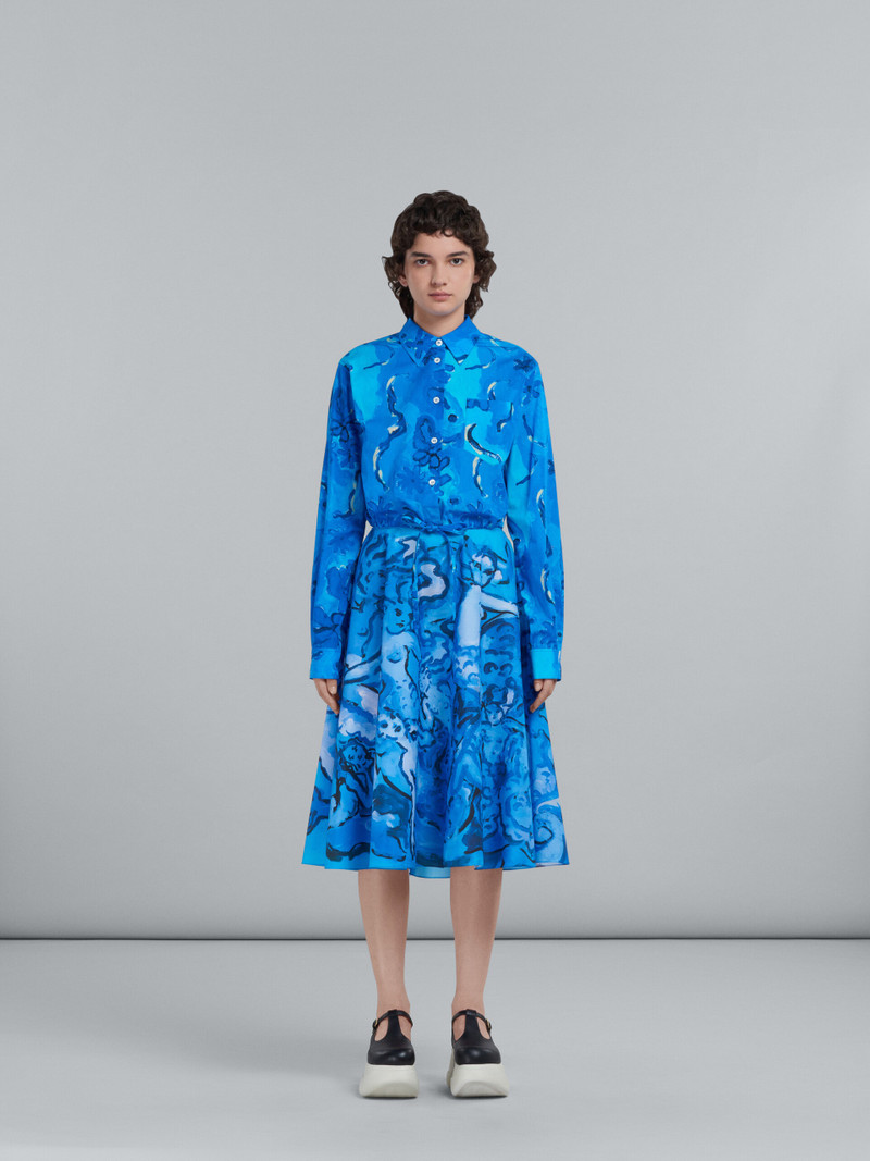 Marni PRINTED FULL POPLIN SKIRT outlook