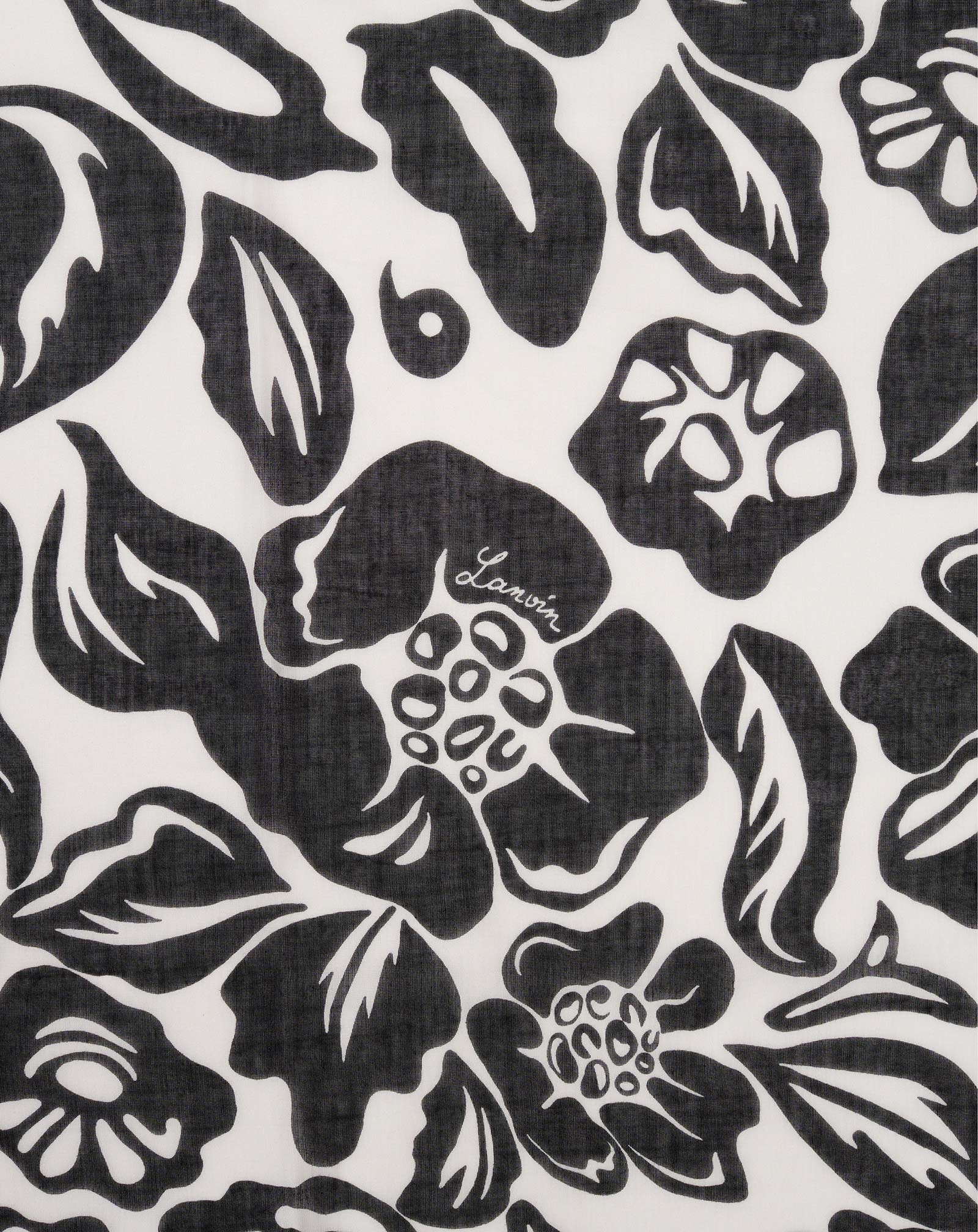 FLOWER TO ZEBRA PRINTED COTTON AND SILK SARONG - 3