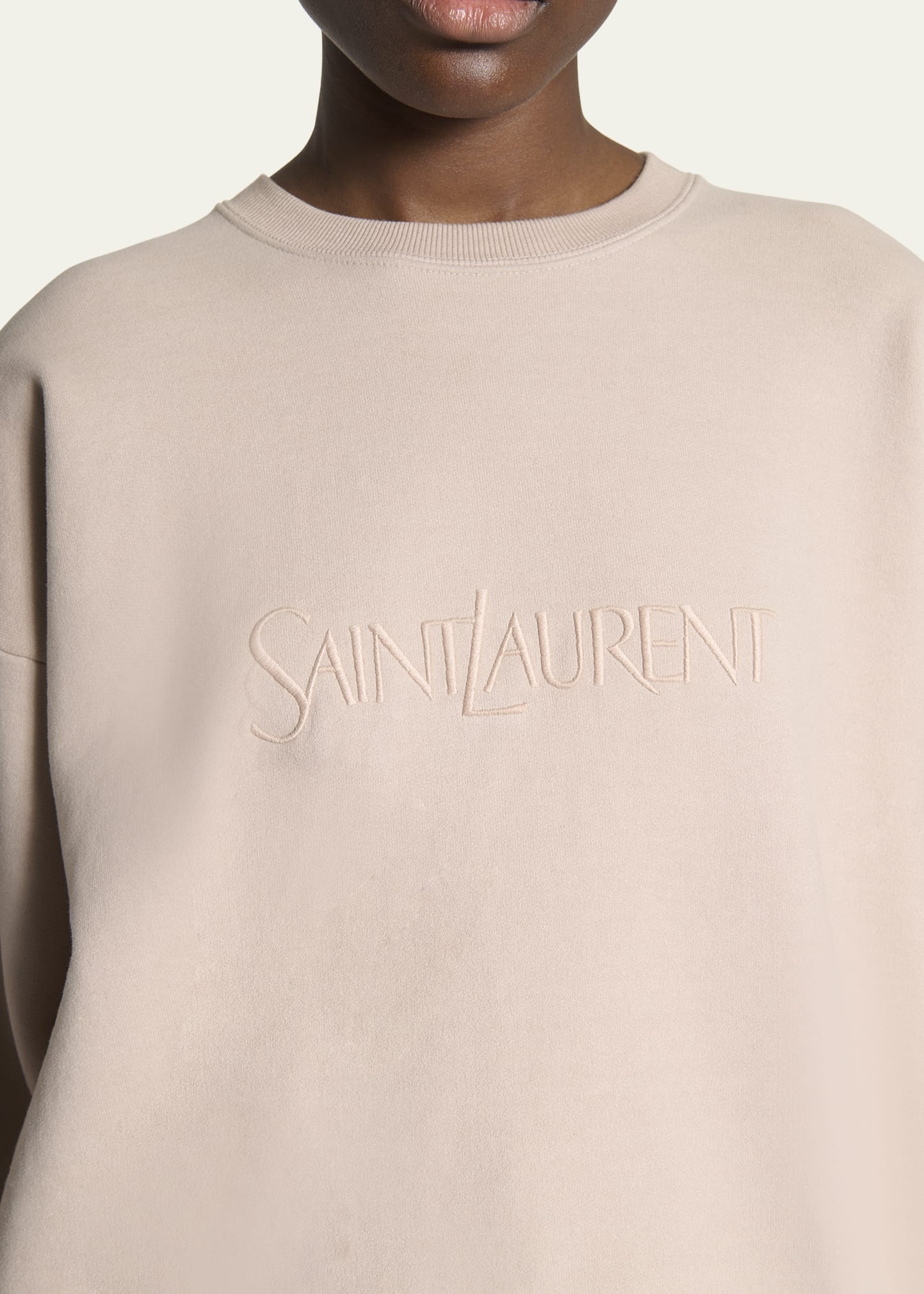 Logo Cotton Crew Sweatshirt - 5