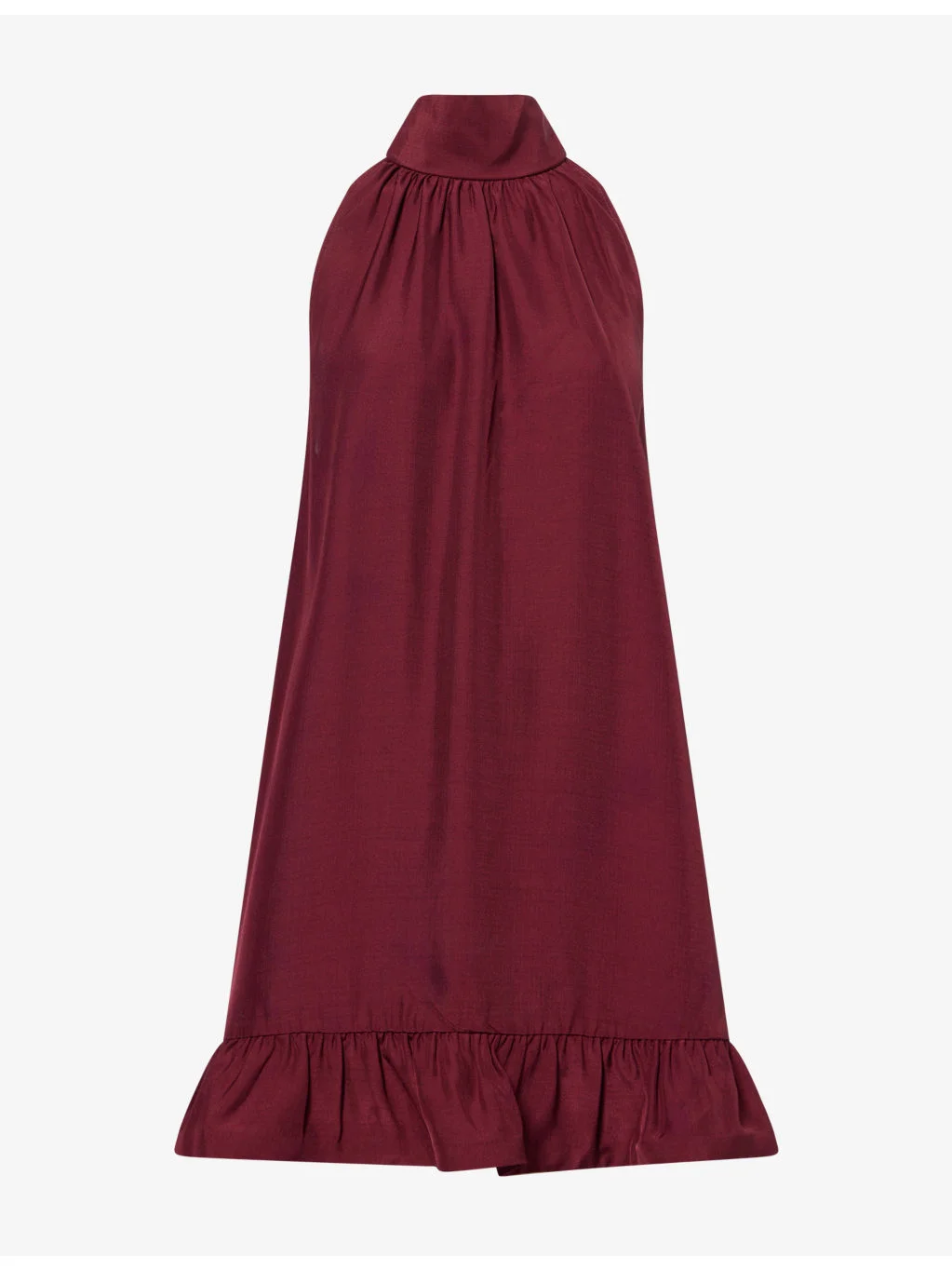 Elsen Halter-Neck Woven Mini Dress - 1