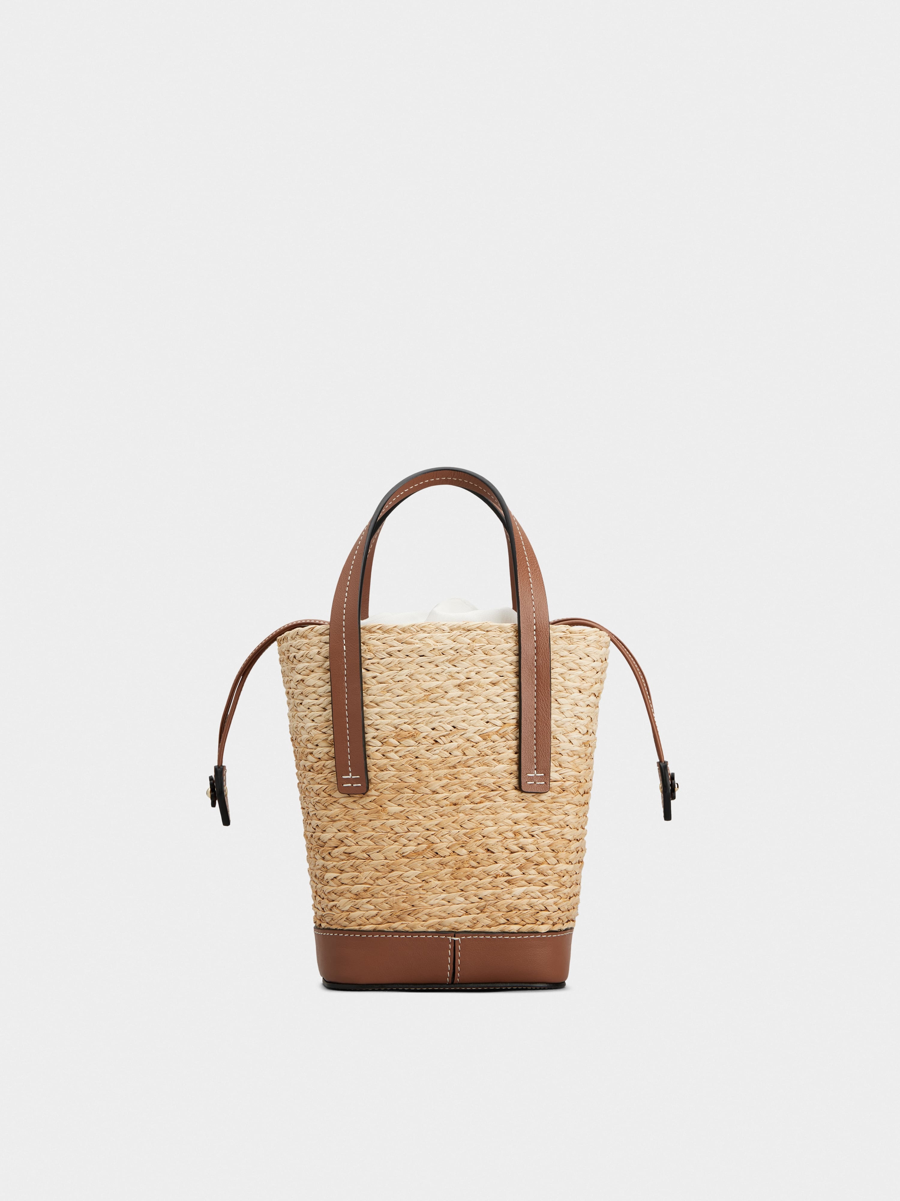Viv' Skate Bucket Bag in raffia - 4