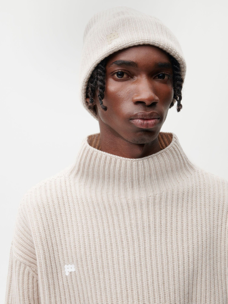 PANGAIA Recycled Cashmere Hat - Oatmeal outlook