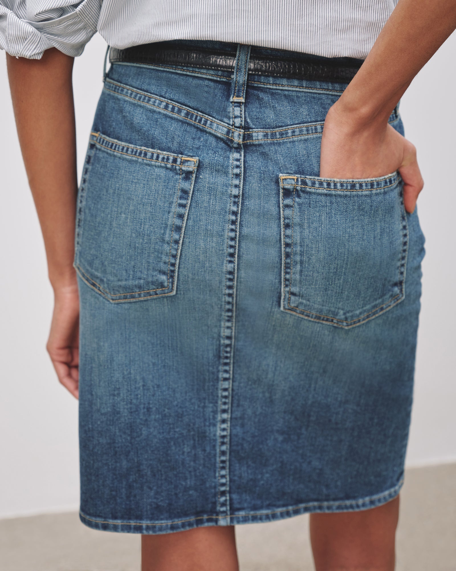 MICAH DENIM SKIRT - 5